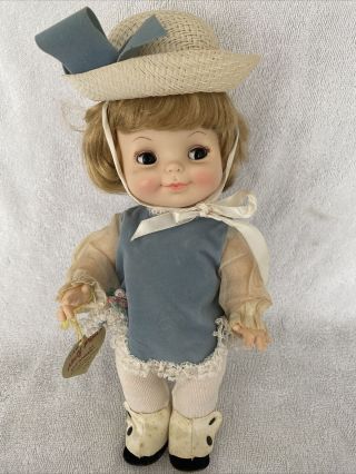 Vintage Effanbee Blonde Half Pint Doll 11 " With Tag