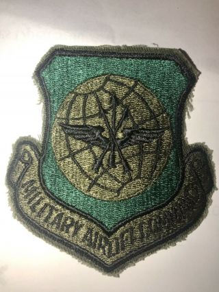 Usaf Military Airlift Command Mac Air Force Patch Scott Afb Base Vintage Subdued
