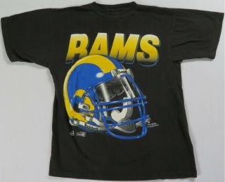 Rare Vintage Pure Magic Johnson Los Angeles Rams 1994 Single Stitch T Shirt 90s