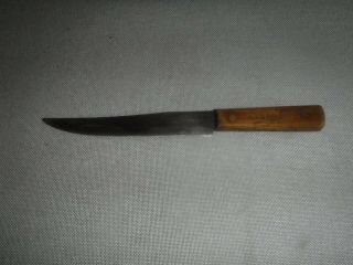 Vintage Old Hickory Ontario Knife Co 12.  5 Inch Kitchen Knife 8 In Blade U.  S.  A.