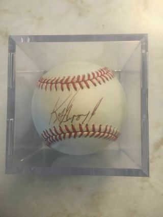 Ken Griffey Jr.  Autographed/signed Bobby Brown Oal Baseball With