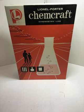Vintage 1960’s Lionel - Porter Chemcraft Chemistry Set In Tin Box No.  21220