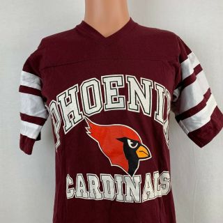 Logo 7 Phoenix Arizona Cardinals Jersey T Shirt Vtg 90s Nfl Made In Usa Red S