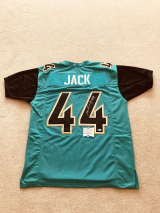 Custom Myles Jack Signed Jacksonville Jaguars Jersey W Beckett