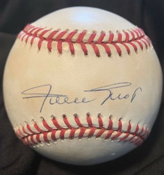 Willie Mays Autographed Signed Baseball Official Ball National League Rawlings