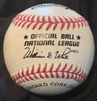 Willie Mays Autographed Signed Baseball Official Ball National League Rawlings 2