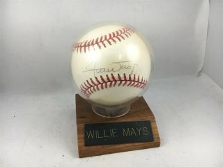 Willie Mays Autographed Signed Baseball Official Ball National League Rawlings