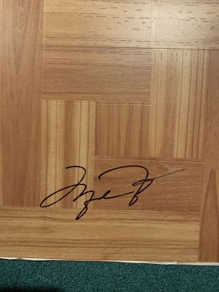Nba Chicago Bulls Michael Jordan Signed Autographed Floor Tile With
