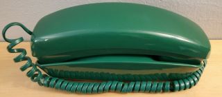 Vintage At&t Trimline Phone Telephone Forrest Dark Green Touchtone Open Box Euc