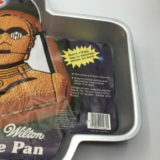 Vintage 1983 Wilton Star Wars Cake Pan C - 3PO C3PO Droid Collectible W/ Insert 3