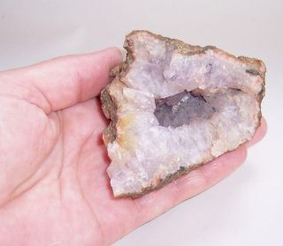 Vintage Cornish Pale Purple Amethyst Crystal Irregular Geode Cluster Healing