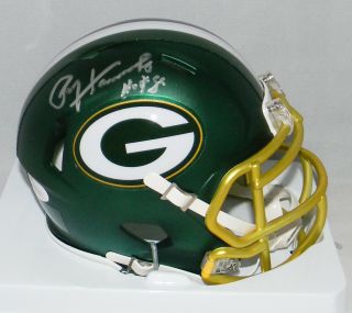 Paul Hornung Autographed Signed Green Bay Packers Speed Blaze Mini Helmet Jsa