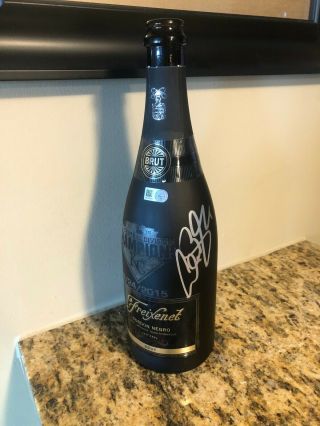 Alex Gordon Signed Kansas City Royals Game Champagne Bottle 2015 Al Central
