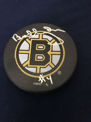 Bobby Orr Signed Puck - Boston Bruins Authenticated Hologram