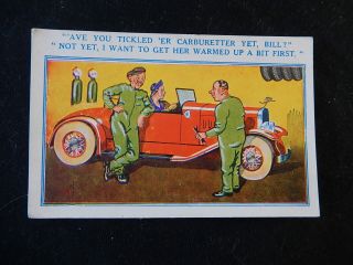 Vintage Saucy Postcard,  " Ave You Tickled Her Up,  No 1073,  In 1948
