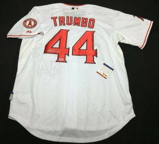 Mark Trumbo Signed Los Angeles Angels Of Anaheim Baseball Jersey Psa S78660