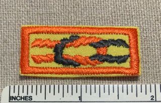 Vintage Den Leader Tiger Cub Scout Leader Award Square Knot Badge Patch Uniform