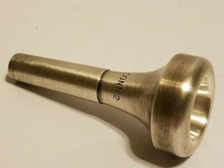 Vintage Conn 2 Tuba ? Trombone ? Cornet ? Mouthpiece Silver Color