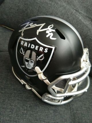 Khalil Mack Signed Autographed Blaze Oakland Raiders Mini Helmet With Jsa
