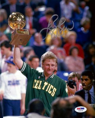 Larry Bird Authentic Autographed Signed 8x10 Photo Boston Celtics Psa/dna 52575