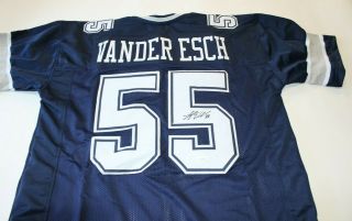 Leighton Vander Esch Cowboys Signed Football Jersey Jsa Auto Autographed