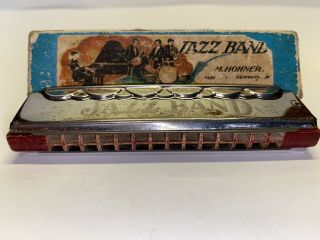 Vintage Hohner Jazz Band Harmonica Made In Germany