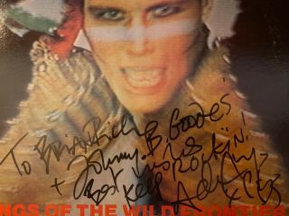 Adam Ant Signed Vintage Vinyl Kings Of The Wild Frontier 1980