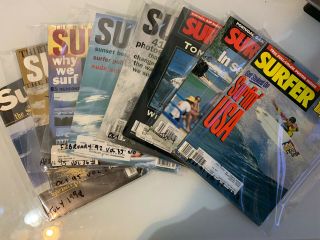 (8) Surfing Surfer Magazines From 1990 