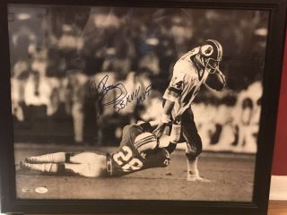John Riggins Washington Redskins Autograph Signed Framed Photo Jsa And Sch Cert