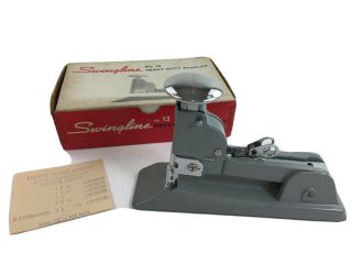 Vintage Swingline Heavy Duty Stapler No.  13 - Made In Usa Tested—works Great