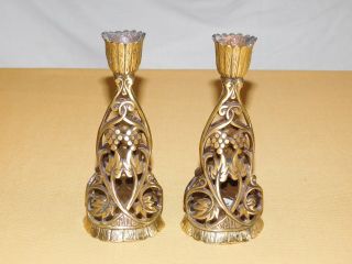 Vintage Home 6 " High Decorative Brass Candle Stick Holders 2
