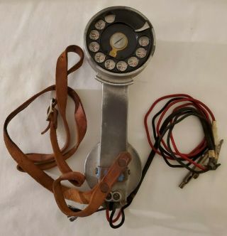 Vintage Telephone Company Aluminum Metal Rotary Dial Lineman 