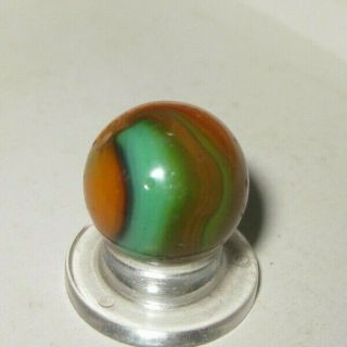 Single Vintage Marble 77/128 " Old Akro Agate 3/4 Color Swirl Colors