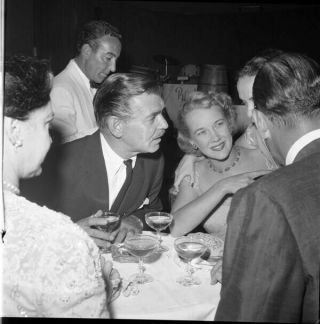 Clark Gable & Wife Vintage Hollywood B/w Camera 2.  25 X 2.  25 Negative