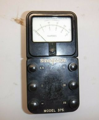 Simpson Model 375 Amp Meter " Vintage "