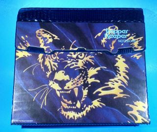 Vintage Mead Trapper Keeper Notebook 3 Ring Binder Tiger 29096 Purple Cat Retro