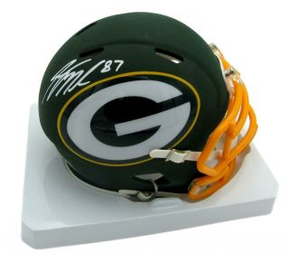Jordy Nelson Signed/autographed Packers Amp Green Mini Helmet Jsa 152265