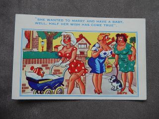 Vintage Risque,  Seaside Humour,  Nylons,  Stockings In,  1950s