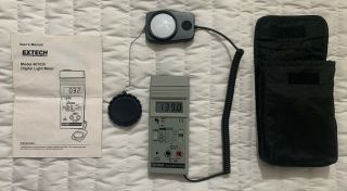 Vtg Extech 401025 Foot Candle/lux Light Meter Analog Output & Fast/slow W/ Case