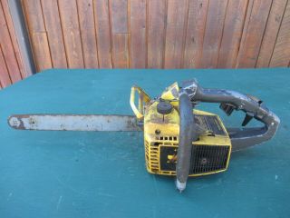 Vintage Mcculloch Pro 40 Chainsaw Chain Saw With 16 " Bar