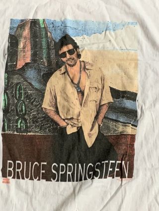 Vintage 1992 Bruce Springsteen Lucky Town Concert Tour Shirt Nos