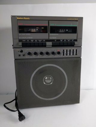Vintage Radio Shack 32 - 1154 Karaoke Recorder Cassette Tape With Built - In Speaker