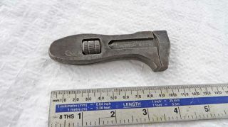 Vintage British Made 4 " Adjustable Wrench Very & Unsprung Old Tool