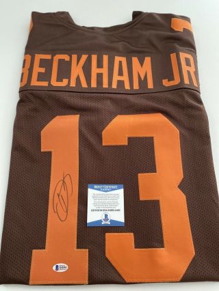 Odell Beckham Jr Obj Signed Browns Jersey Beckett Q41892