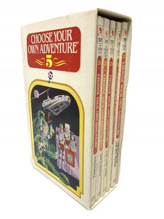 Vintage Choose Your Own Adventure Box Set 5 Cyoa Sci - Fi 21 - 25