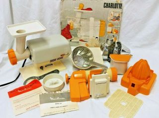 Vintage Moulinex Charlotte Electric Meat Grinder/salad Maker/fruit Juicer