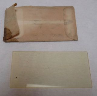 1940s Vintage Sta - Clear Plastic Cover Lens Williams in Paper Sleeve 2 x 4.  25 