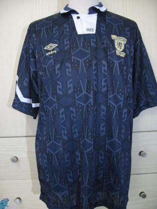 Scotland Umbro 1992 1993 Vintage Football Soccer Jersey Shirt Xl Maillot Maglia