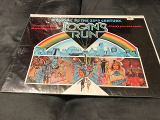 Vintage Logan’s Run 1976 Poster “welcome To The 23rd Century”