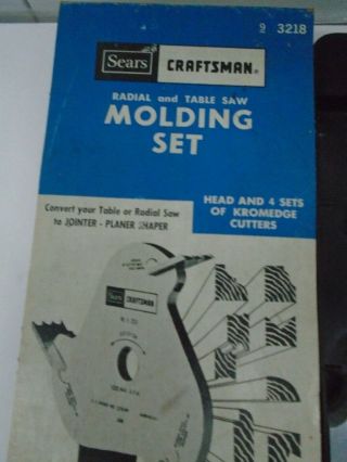 Vintage Sears Craftsman 9 - 3218 Radial Table Saw Molding Head Set 3